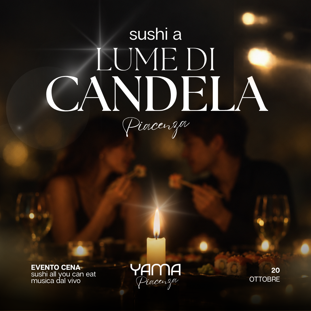 Sushi a lume di candela